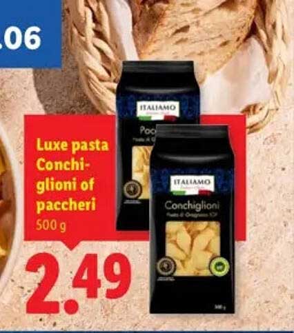 Luxe pasta Conchiglioni of paccheri 500 g