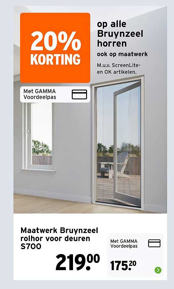 Maatwerk Bruynzeel rolhor voor deuren