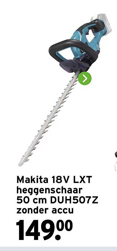 Makita 18V LXT heggenschaar 50 cm DUH507Z zonder accu