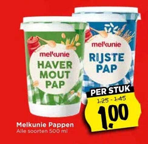 Melkunie Pappen Alle soorten 500 ml PER STUK
