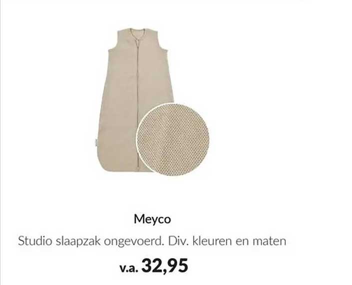 Meyco Studio slaapzak ongevoerd. Div. kleuren en maten