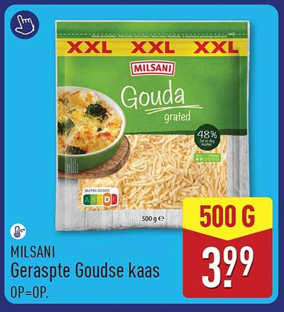 MILSANI Geraspte Goudse kaas OP=OP