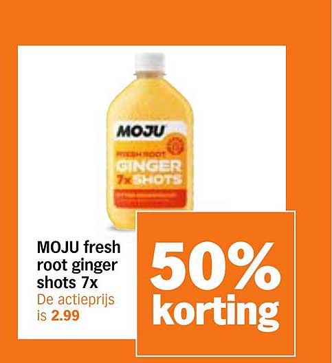 MOJU fresh root ginger shots 7x
