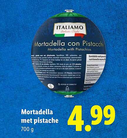 Mortadella met pistache