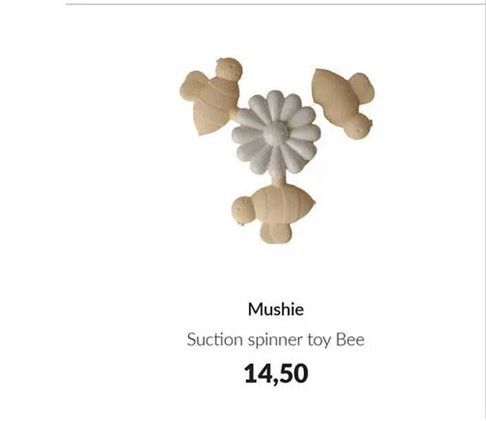 Mushie Suction spinner toy Bee