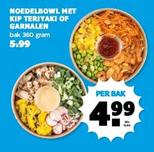 NOEDEBOWL MET KIP TERIYAKI OF GARNALEN