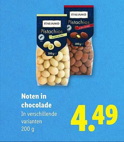 Noten in chocolade