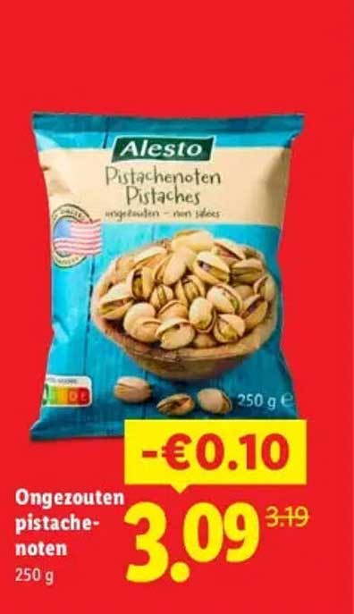 Ongezouten pistachenoten 250 g