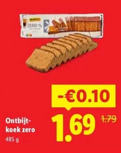 Ontbijt-koek zero 485 g