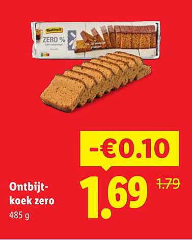 Ontbijtkoek zero 485 g