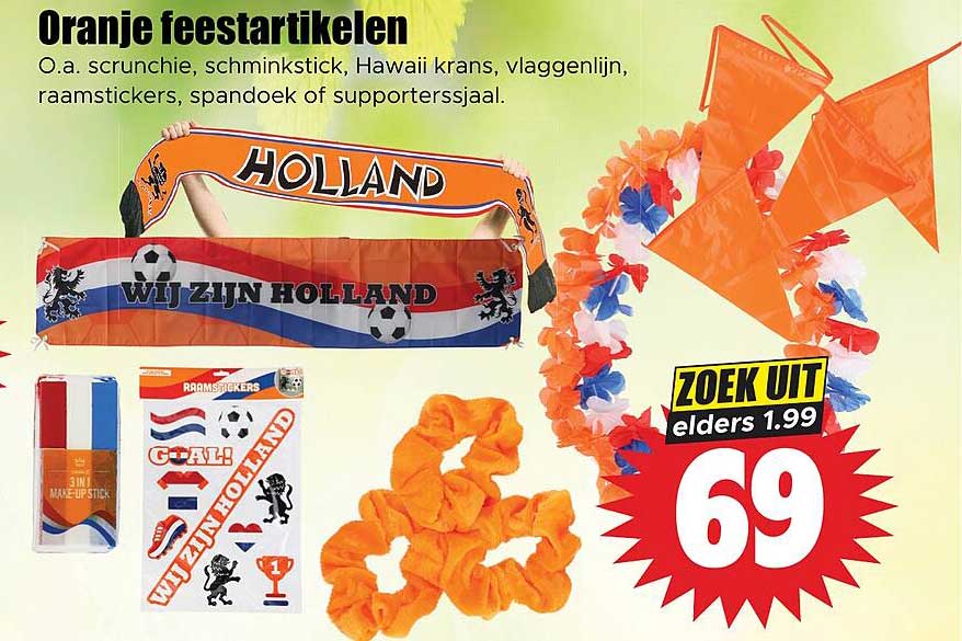 Oranje feestartikelen