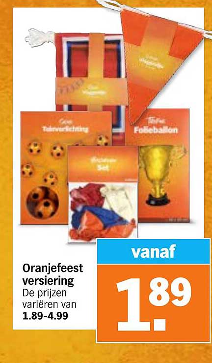 Oranjefeest versiering