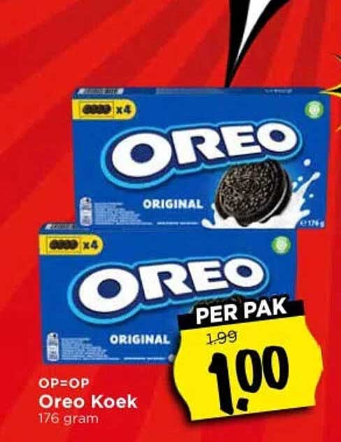 Oreo Koek 176 gram PER PAK