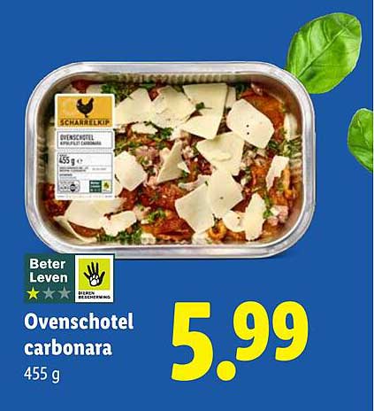 Ovenschotel carbonara 455 g
