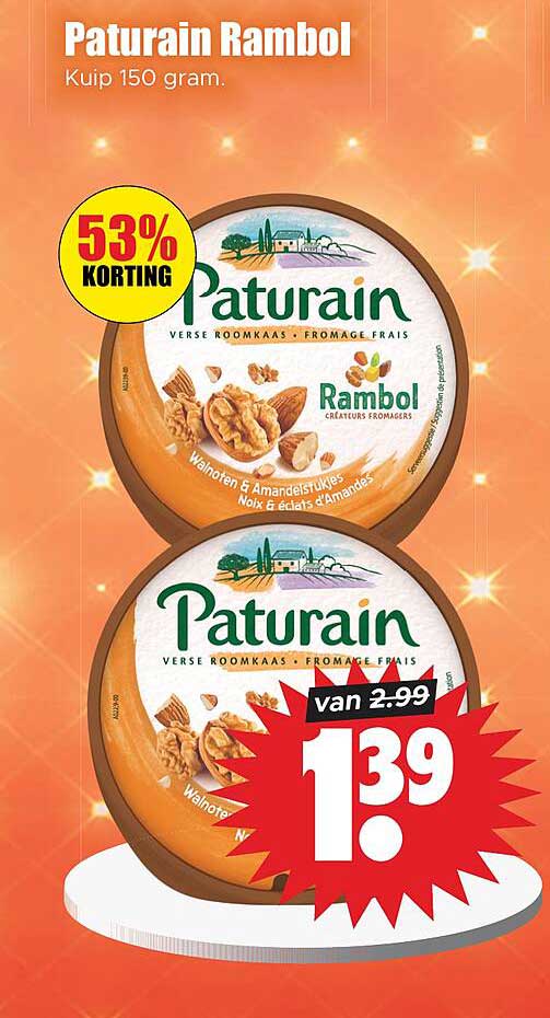 Paturain Rambol Kuip 150 gram 53% KORTING