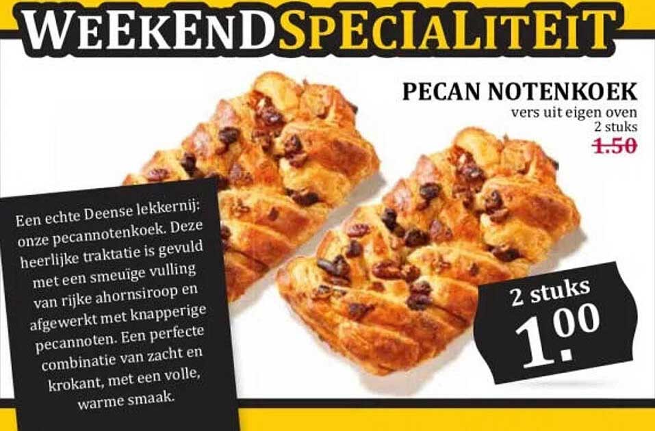 PECAN NOTENKOEK vers uit eigen oven 2 stuks