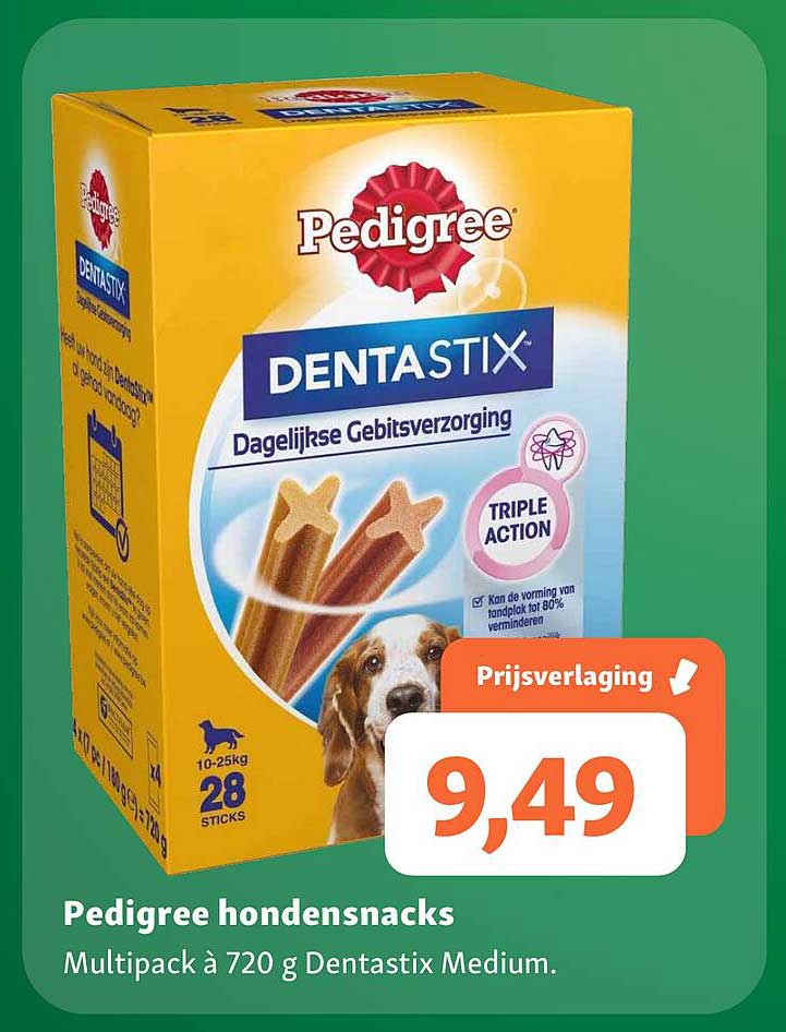 Pedigree hondensnacks Multipack à 720 g Dentastix Medium