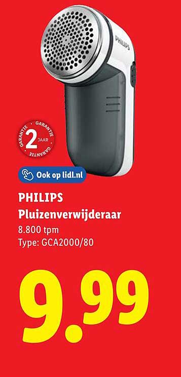 PHILIPS Pluizenverwijderaar 8.800 tpm Type: GCA2000/80