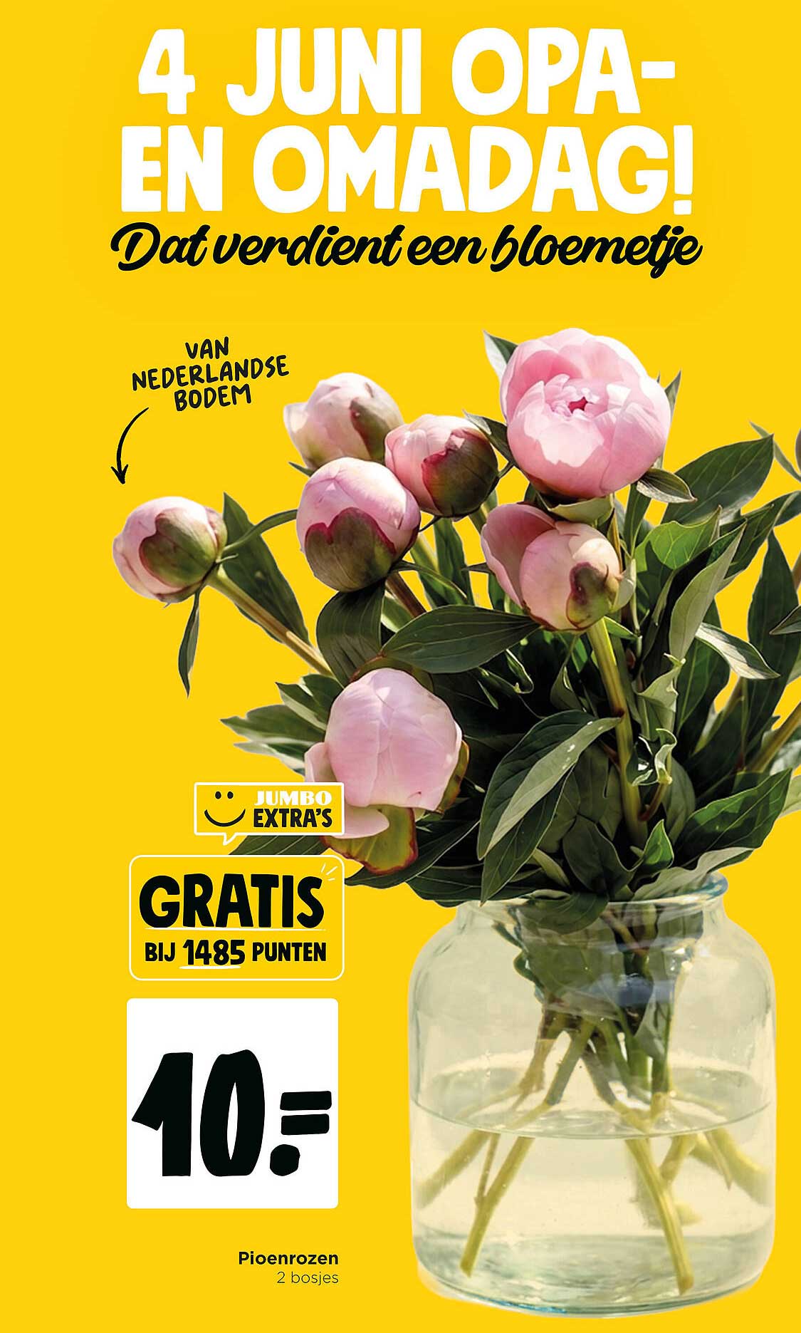 Pioenrozen 2 bosjes GRATIS BIJ 1485 PUNTEN