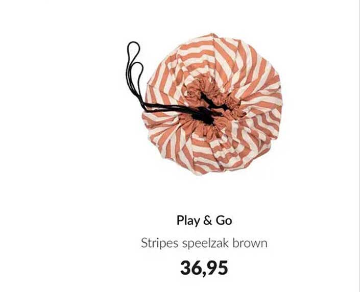 Play & Go Stripes speelzak brown
