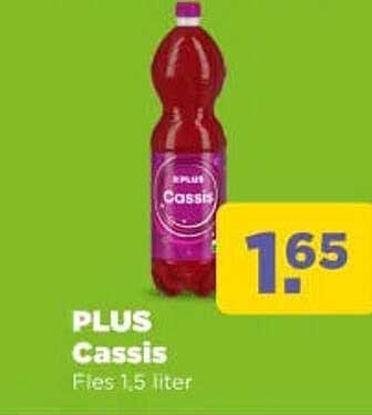PLUS Cassis Fles 1,5 liter