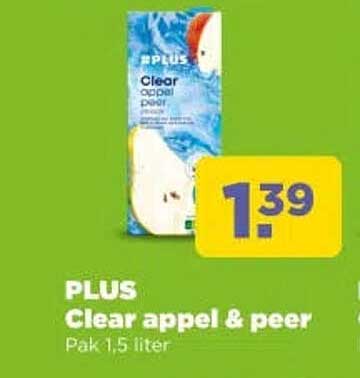PLUS Clear appel & peer Pak 1,5 liter