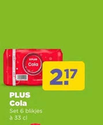 PLUS Cola Set 6 blikjes à 33 cl