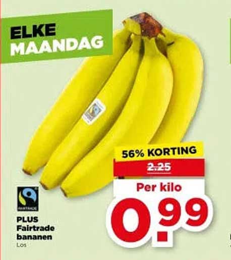 PLUS Fairtrade bananen Los