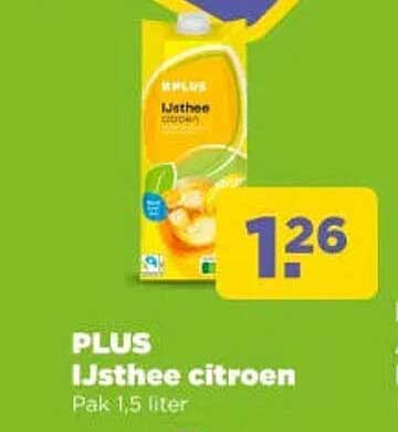PLUS IJs thee citroen Pak 1,5 liter