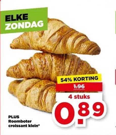 PLUS Roomboter croissant klein*