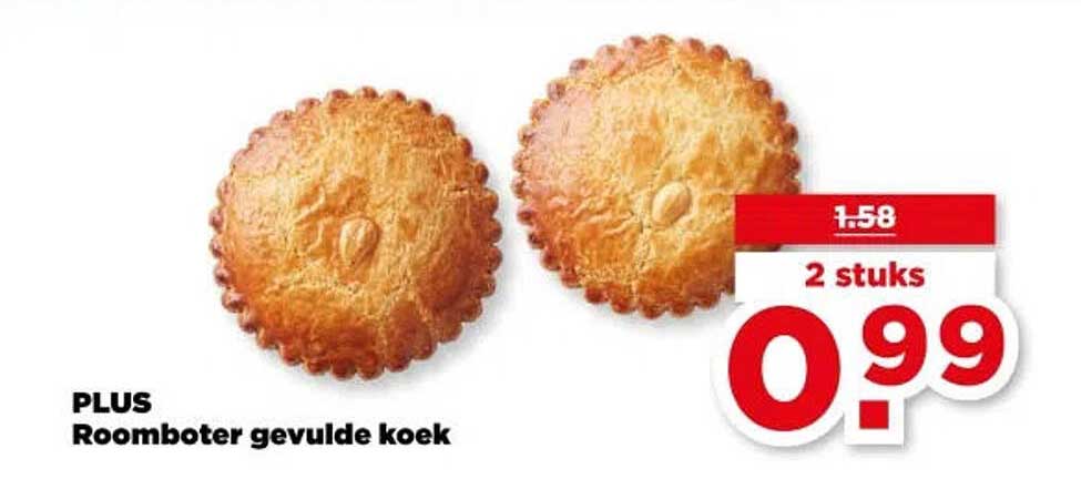 PLUS Roomboter gevulde koek