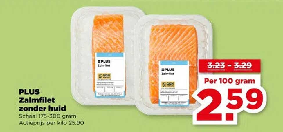 PLUS Zalmfilet zonder huid