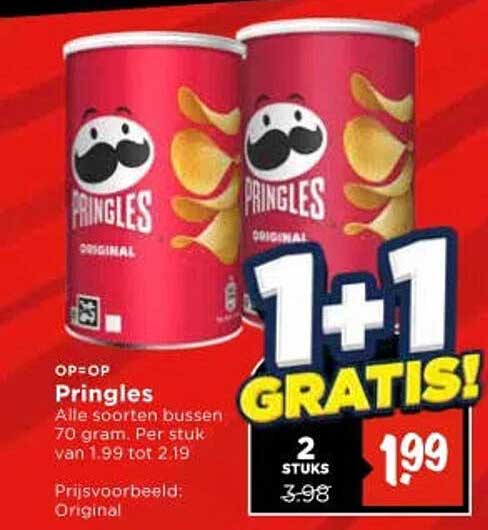 Pringles 1+1 GRATIS!
