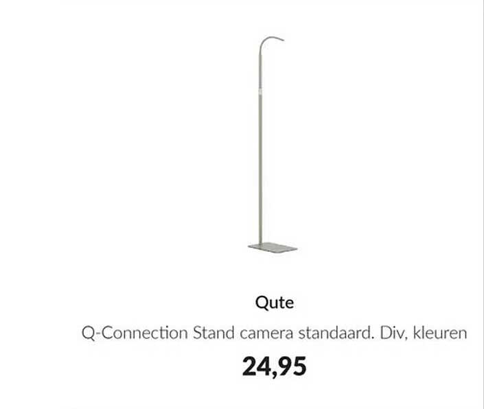 Qute Q-Connection Stand camera standaard. Div, kleuren