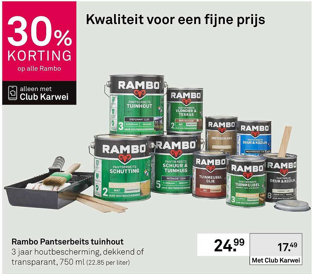 Rambo Pantserbeits tuinhout
