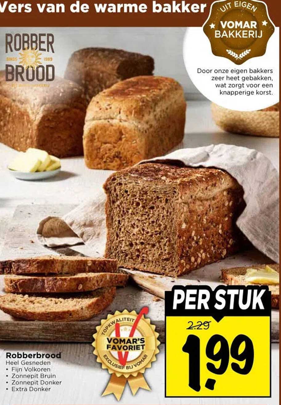 Robberbrood Heel Gesneden