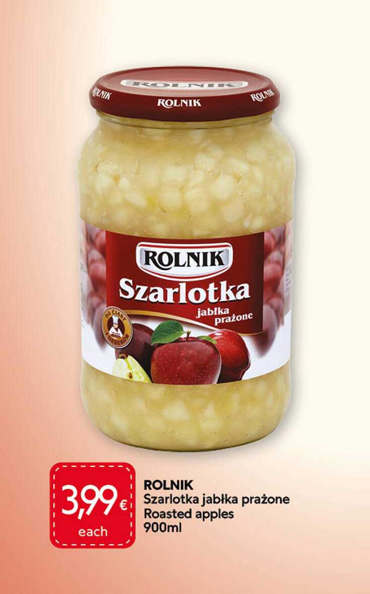 ROLNIK Szarlotka jabłka prażone Roasted apples 900ml