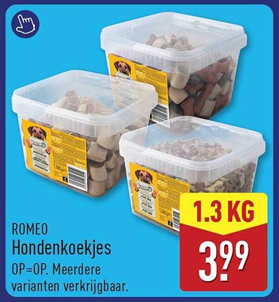 ROMEO Hondenkoekjes OP=OP. Meerdere varianten verkrijgbaar.