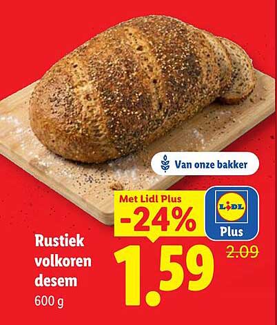 Rustiek volkoren desem 600 g