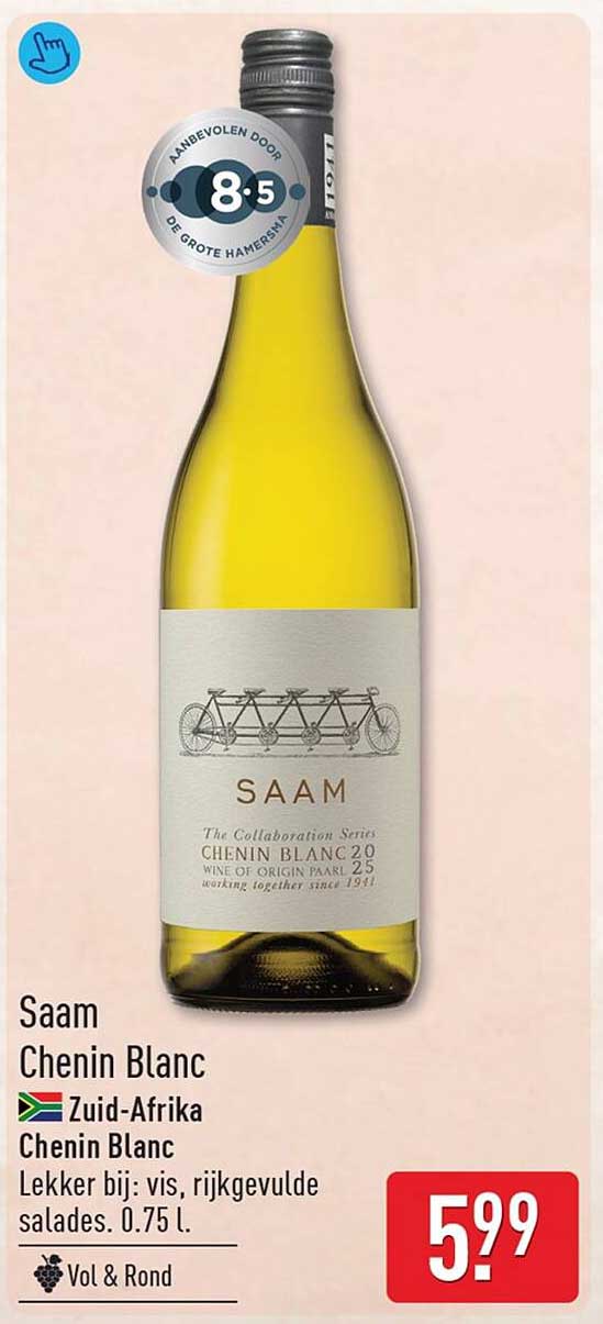 Saam Chenin Blanc Zuid-Afrika Chenin Blanc