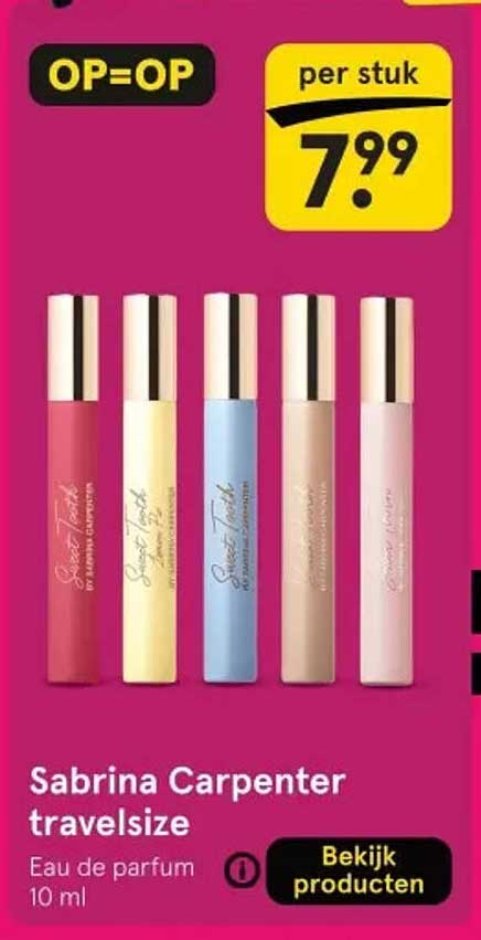 Sabrina Carpenter travelsize Eau de parfum 10 ml