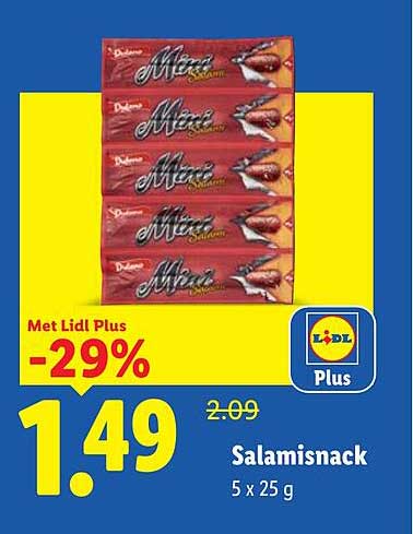 Salamisnack 5 x 25 g