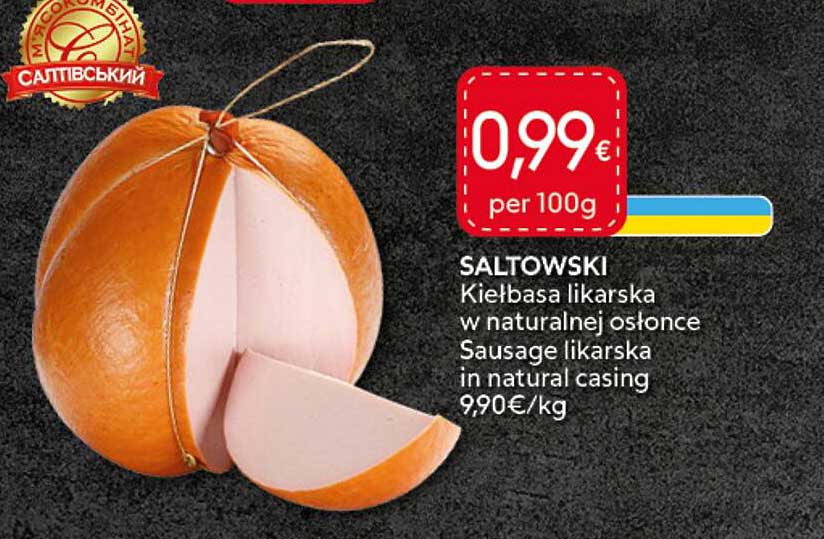 SALTOWSKI Kielbasa likarska w naturalnej oslonce Sausage likarska in natural casing