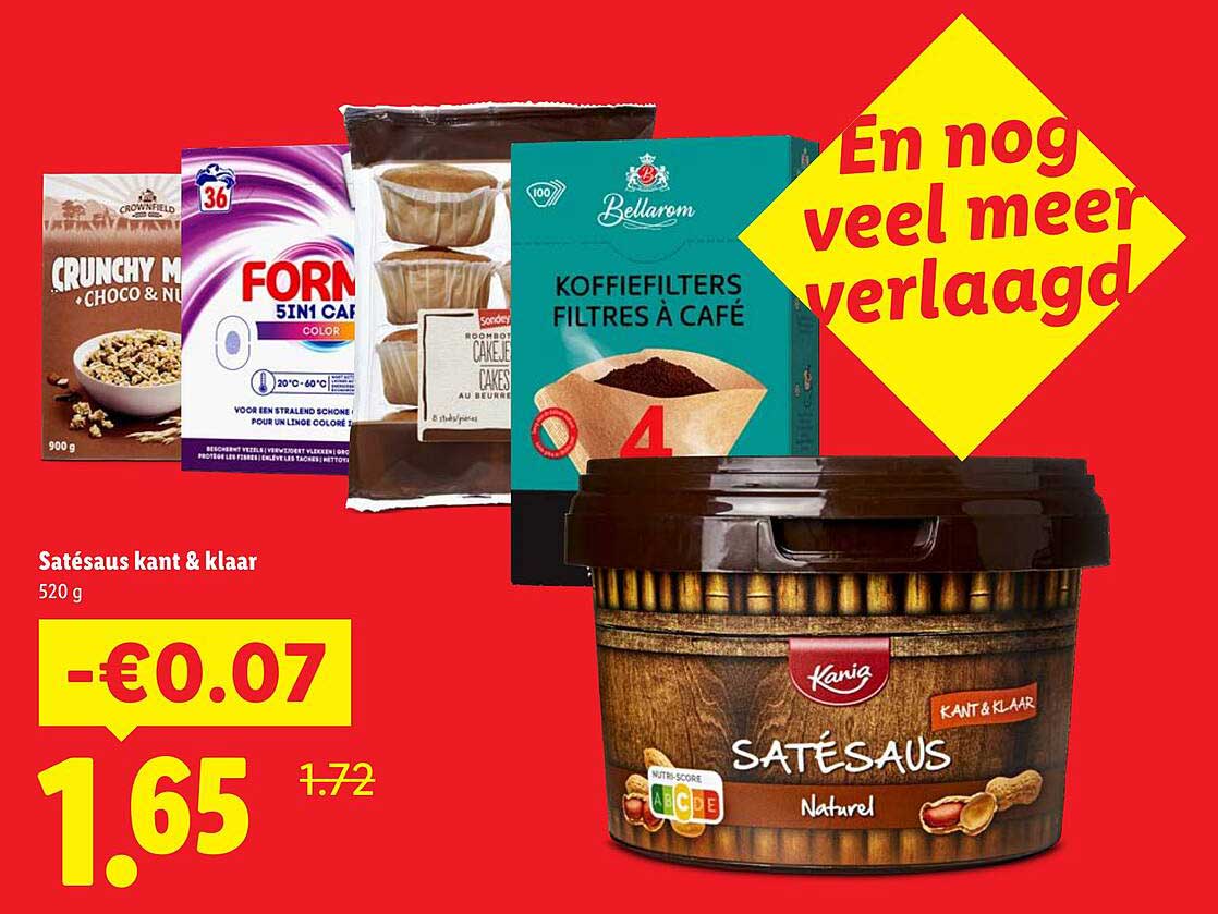 Satésaus kant & klaar 520 g