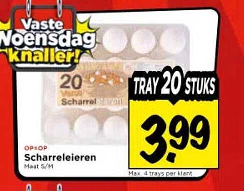 Scharreleieren Maat S/M