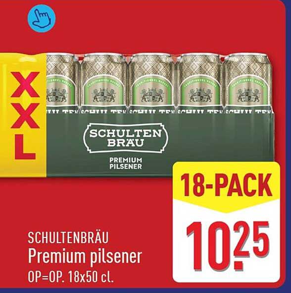 Schultenbräu Premium pilsener 18-pack