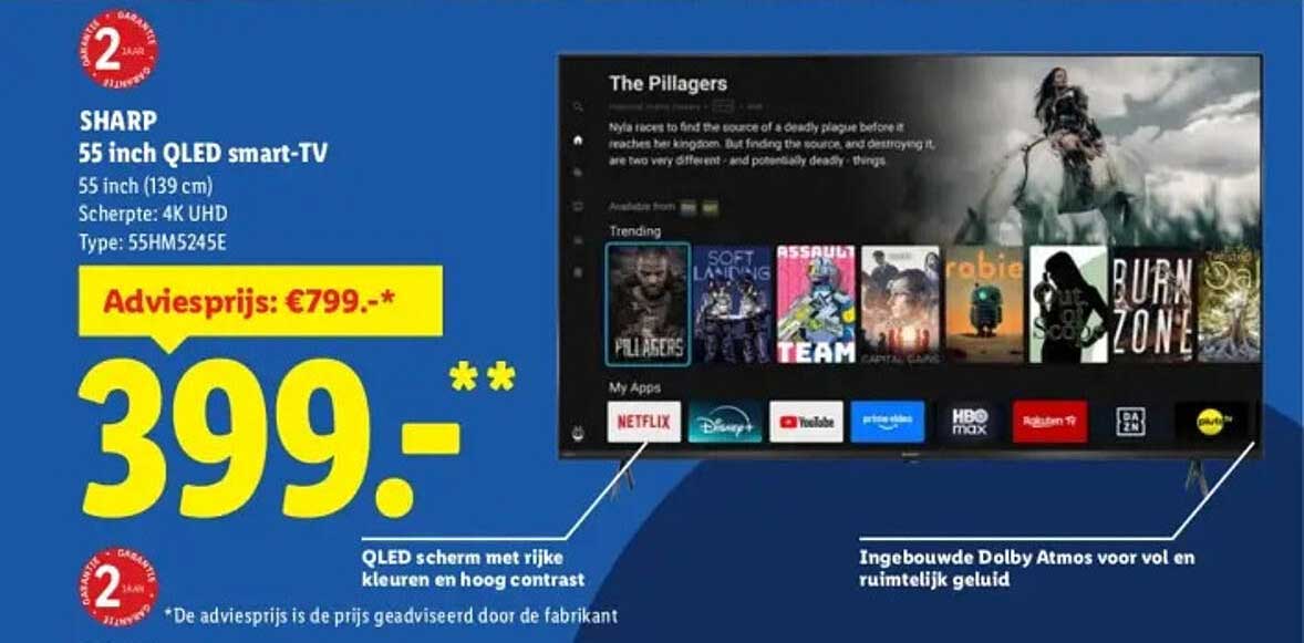 SHARP 55 inch QLED smart-TV