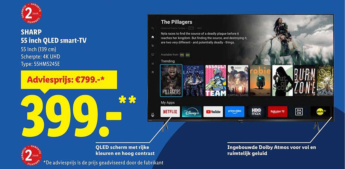 SHARP 55 inch QLED smart-TV
