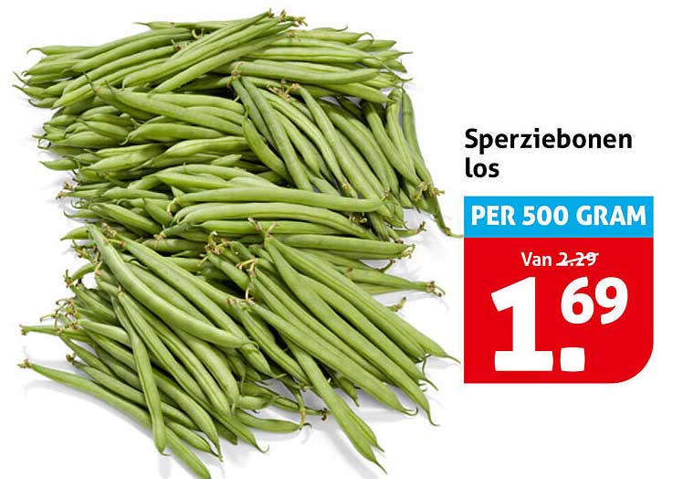 Sperziebonen los PER 500 GRAM