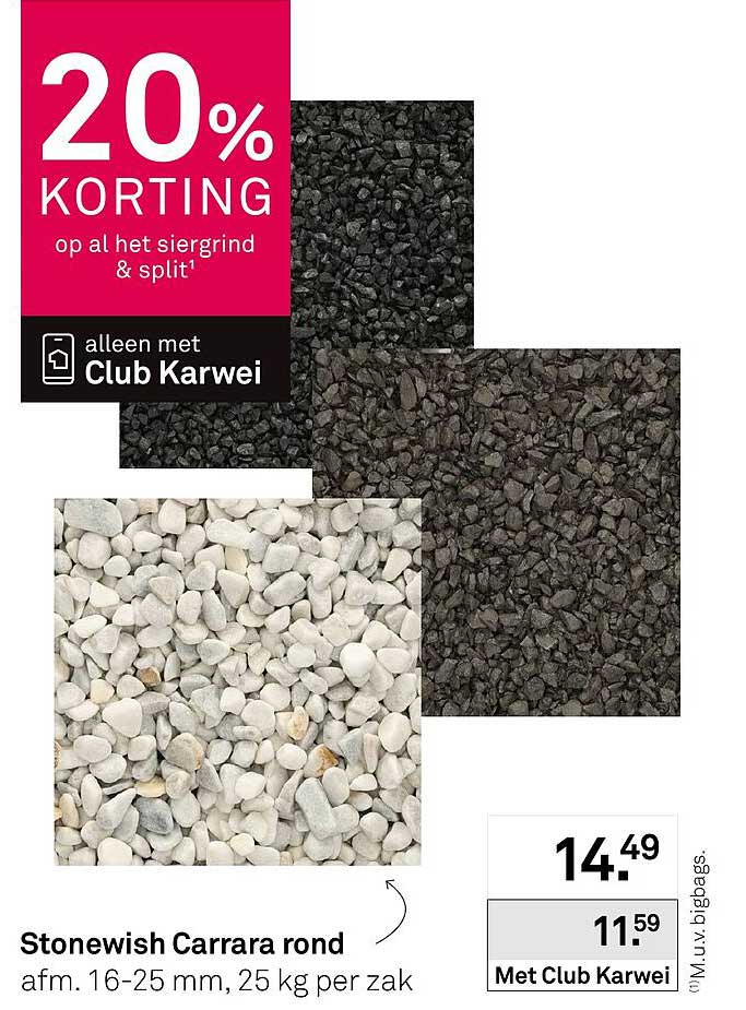 Stonewish Carrara rond
